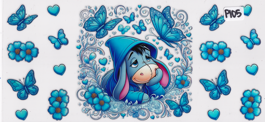 P105 Holographic Donkey Character UVDTF Wrap