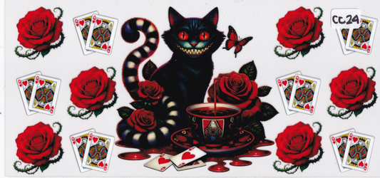 CC24 Cat Flowers UVDTF Wrap