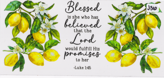 J36 Religion God Lemons UVDTF Wrap