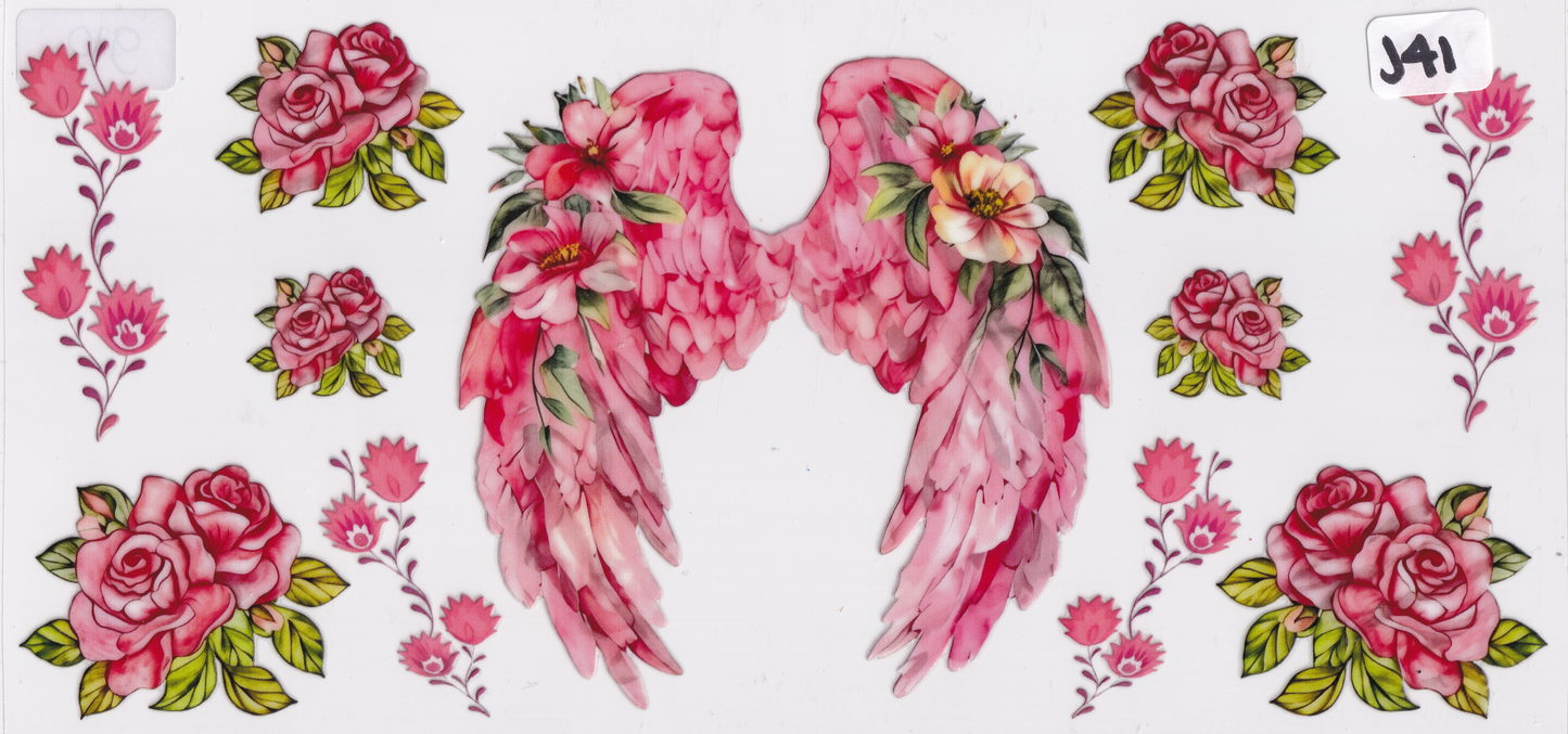 J41 Angel Wings UVDTF Wrap