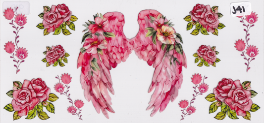 J41 Angel Wings UVDTF Wrap