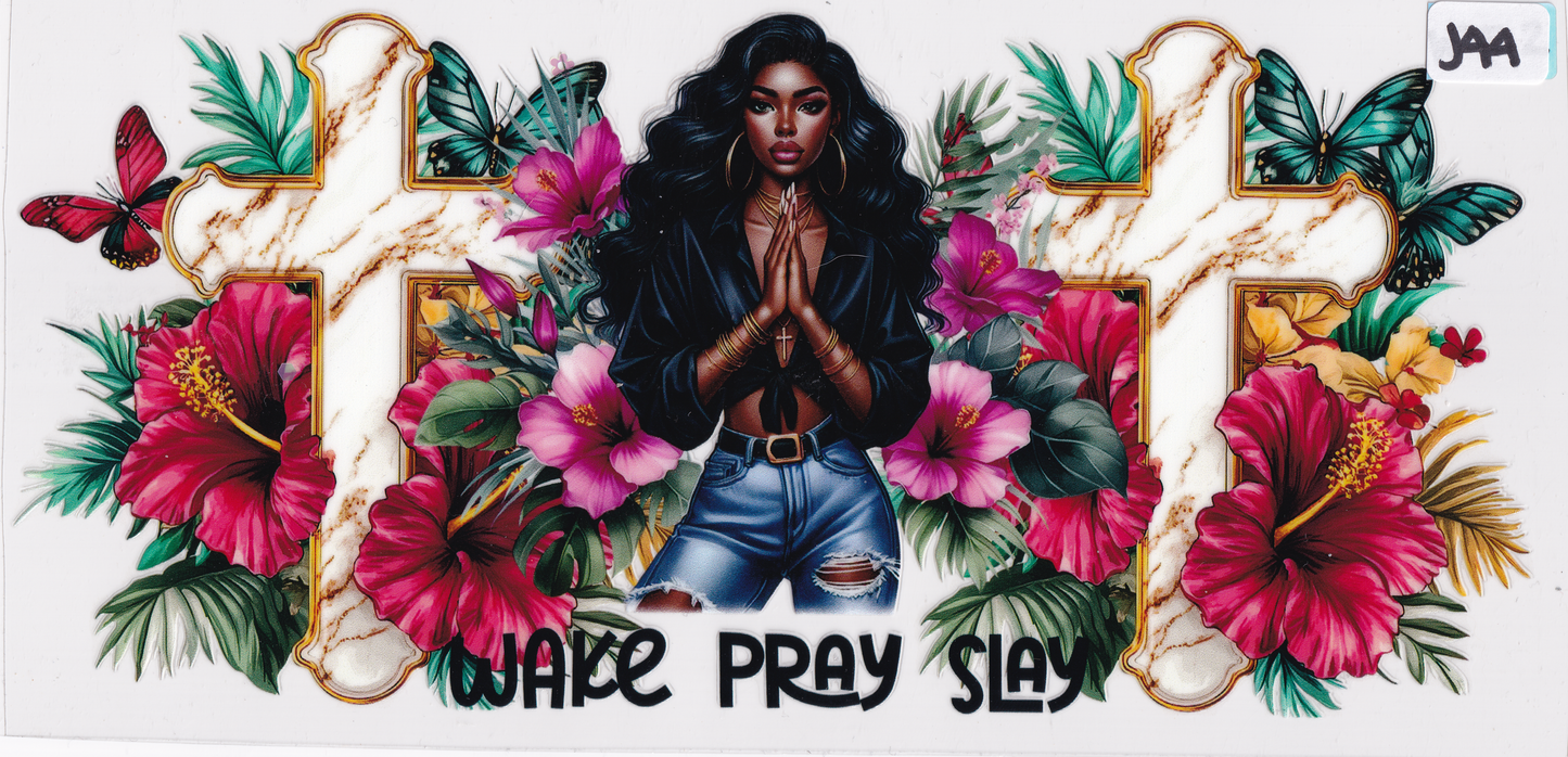J44 Religion Pray UVDTF Wrap