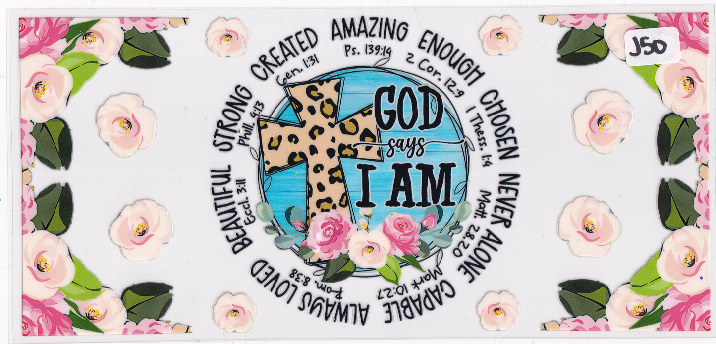 J50 Religion God UVDTF Wrap