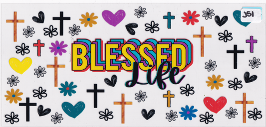 J51 Religion Blessed UVDTF Wrap