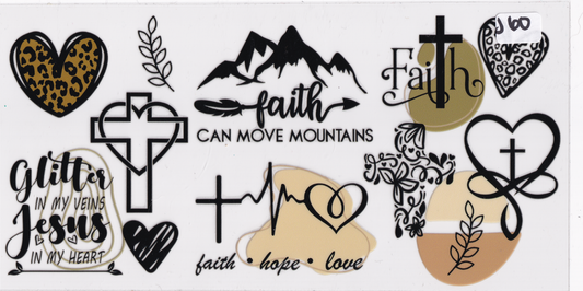 J60 Religion Faith UVDTF Wrap