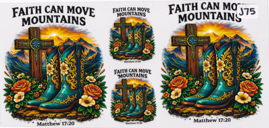 J75 Religion Faith Cross UVDTF Wrap