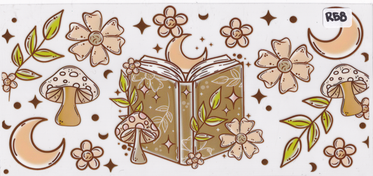 R58 Reading Books Fantasy UVDTF Wrap