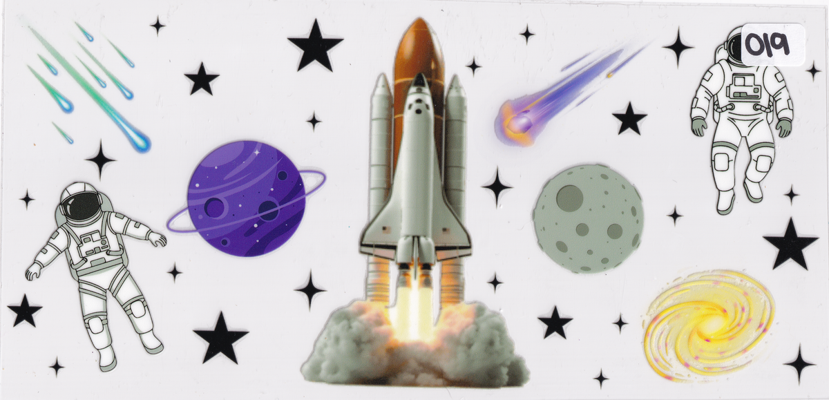 O19 Space Planets Astronaut UVDTF Wrap