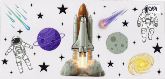 O19 Space Planets Astronaut UVDTF Wrap