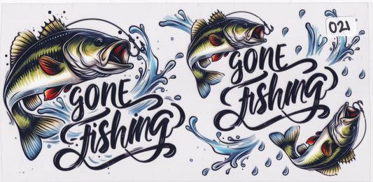 O21 Gone Fishing UVDTF Wrap