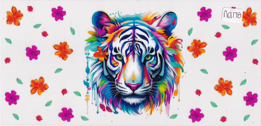 NA178 Colorful Lion UVDTF Wrap