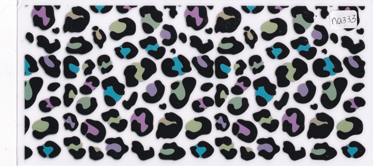 NA333 Glow In The Dark Cheetah Print UVDTF Wrap