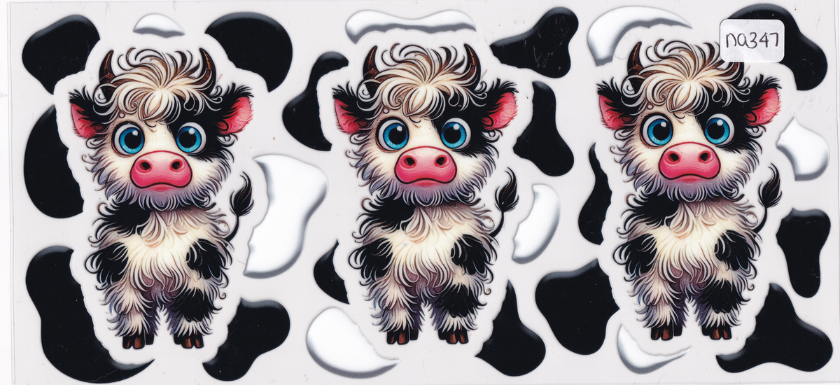 NA347 Highland Cows UVDTF Wrap