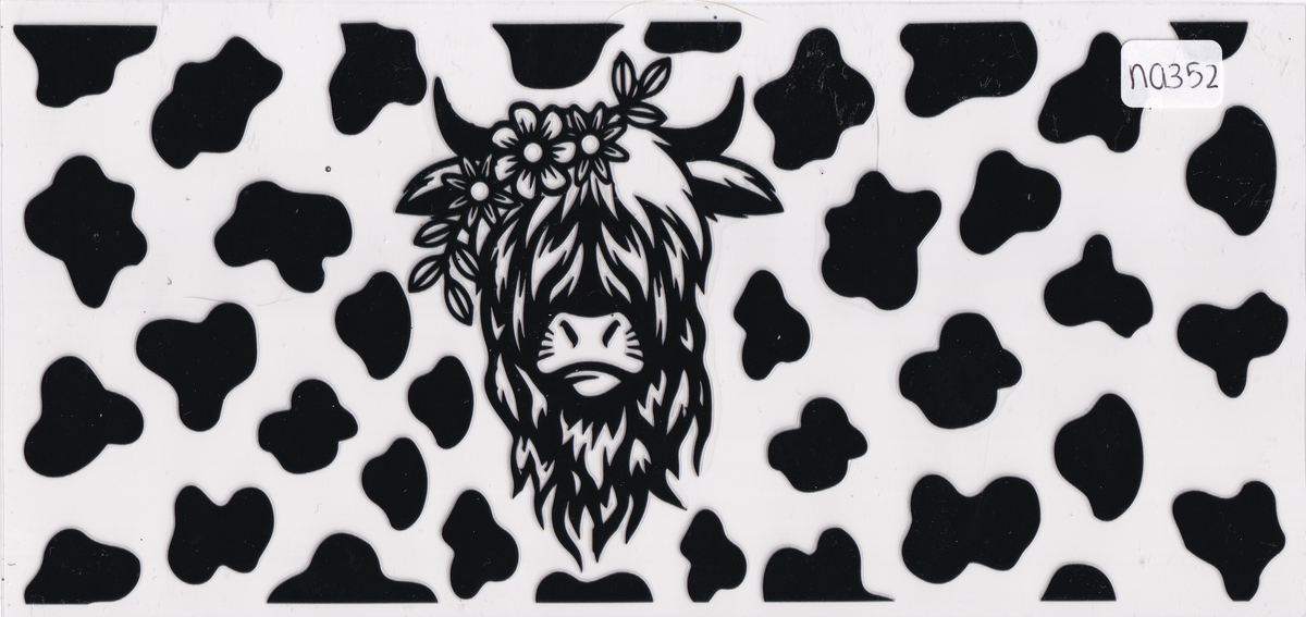 NA352 Cow Print UVDTF Wrap