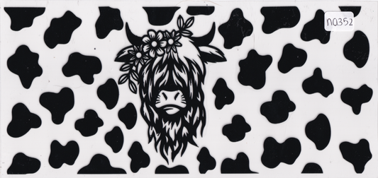 NA352 Cow Print UVDTF Wrap