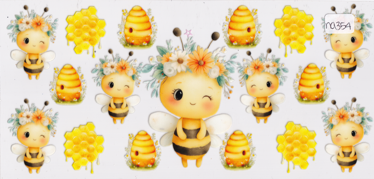 NA354 Bee Honey UVDTF Wrap