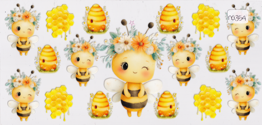 NA354 Bee Honey UVDTF Wrap