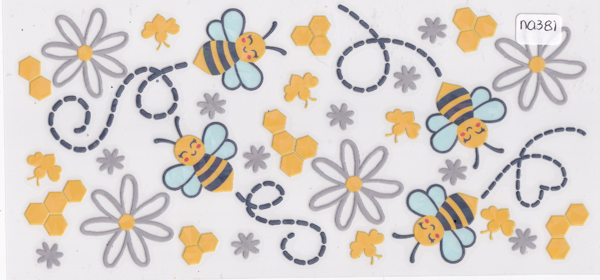NA381 Bees UVDTF Wrap