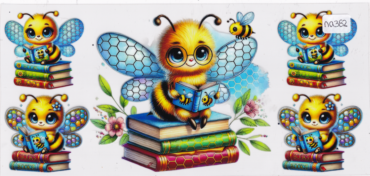 NA382 Bee Books UVDTF Wrap