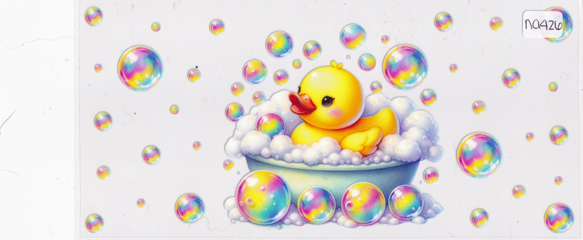 NA426 Rubber Duck Bath UVDTF Wrap