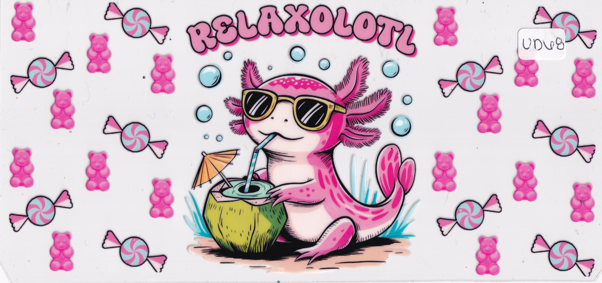 UD68 Axolotl Candy UVDTF Wrap