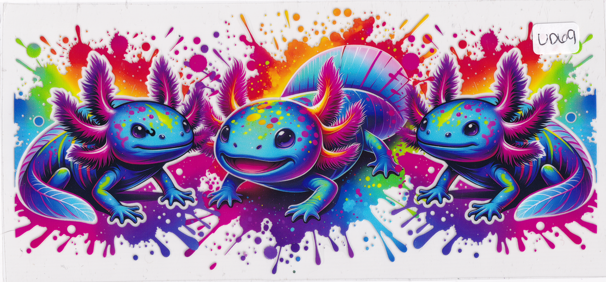 UD69 Axolotl Colorful UVDTF Wrap