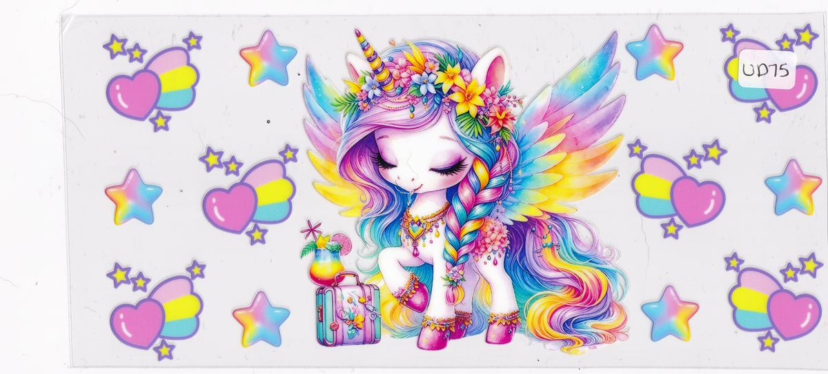 UD75 Unicorn Wings UVDTF Wrap