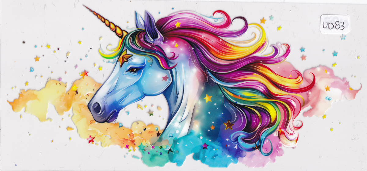 UD83 Unicorn Colorful UVDTF Wrap