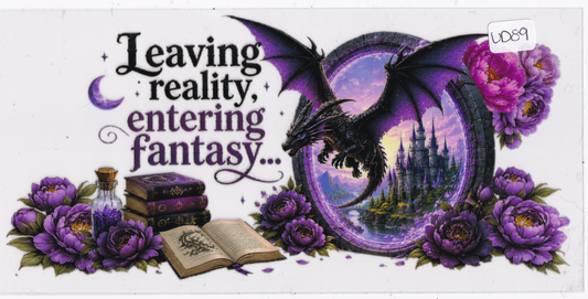 UD89 Book Dragon Fantasy UVDTF Wrap