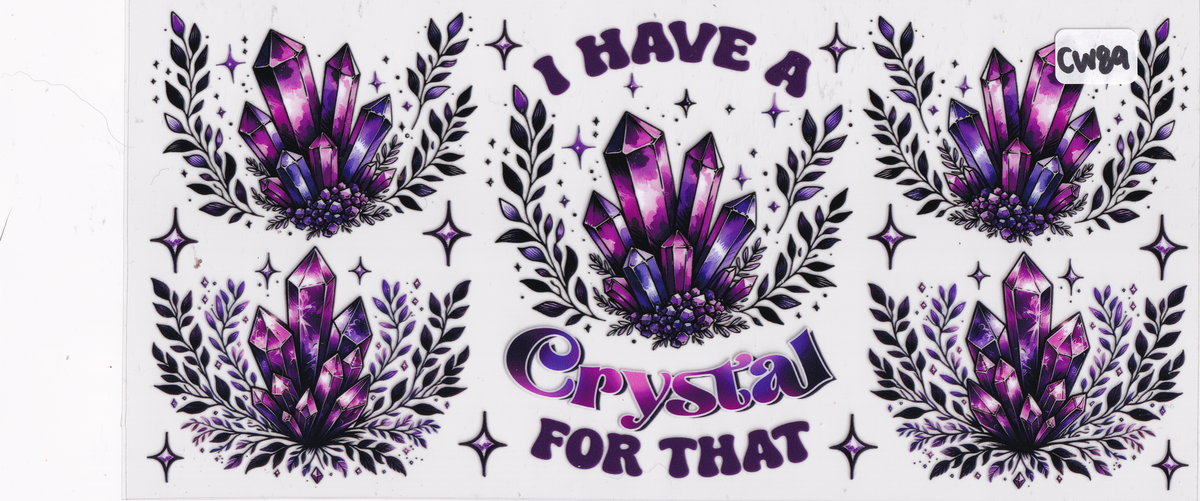 CW89 Crystals UVDTF Wrap