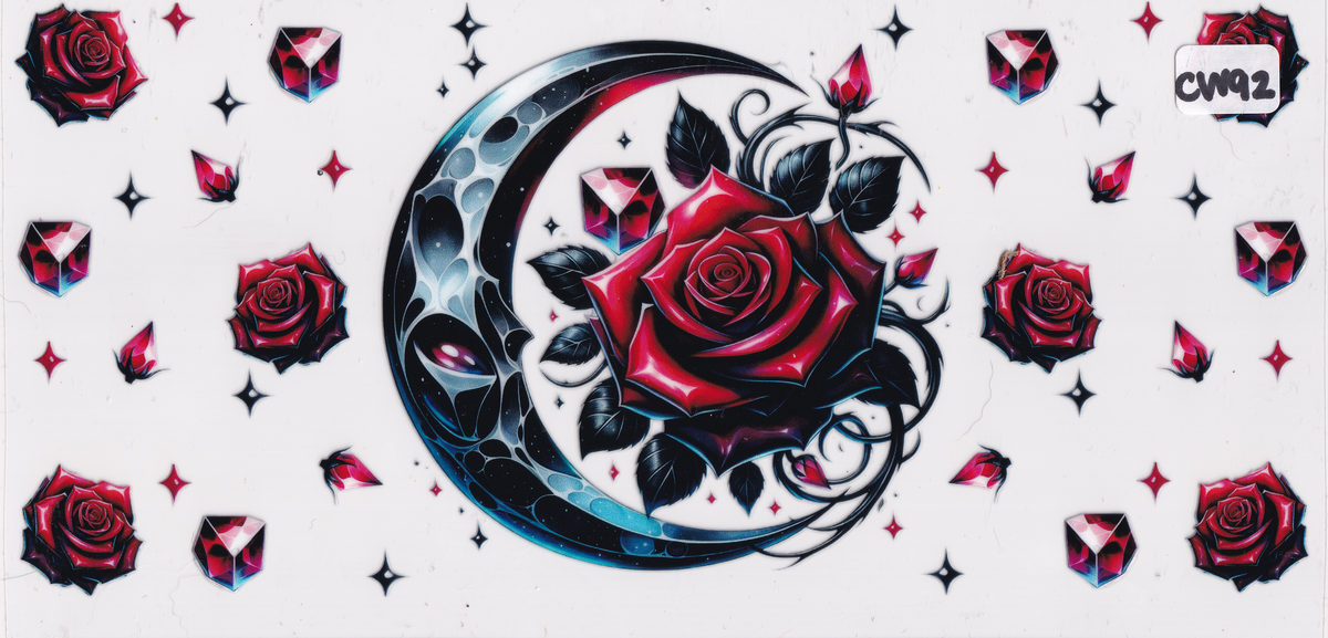 CW92 Moon Flowers UVDTF Wrap