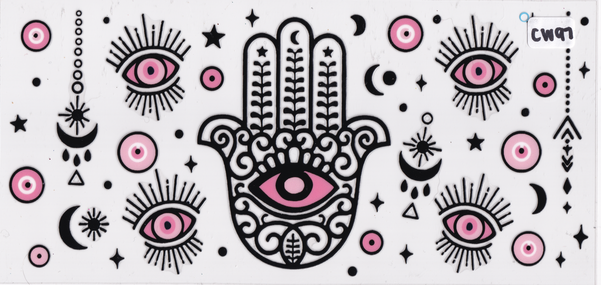 CW97 Hamsa Hand UVDTF Wrap