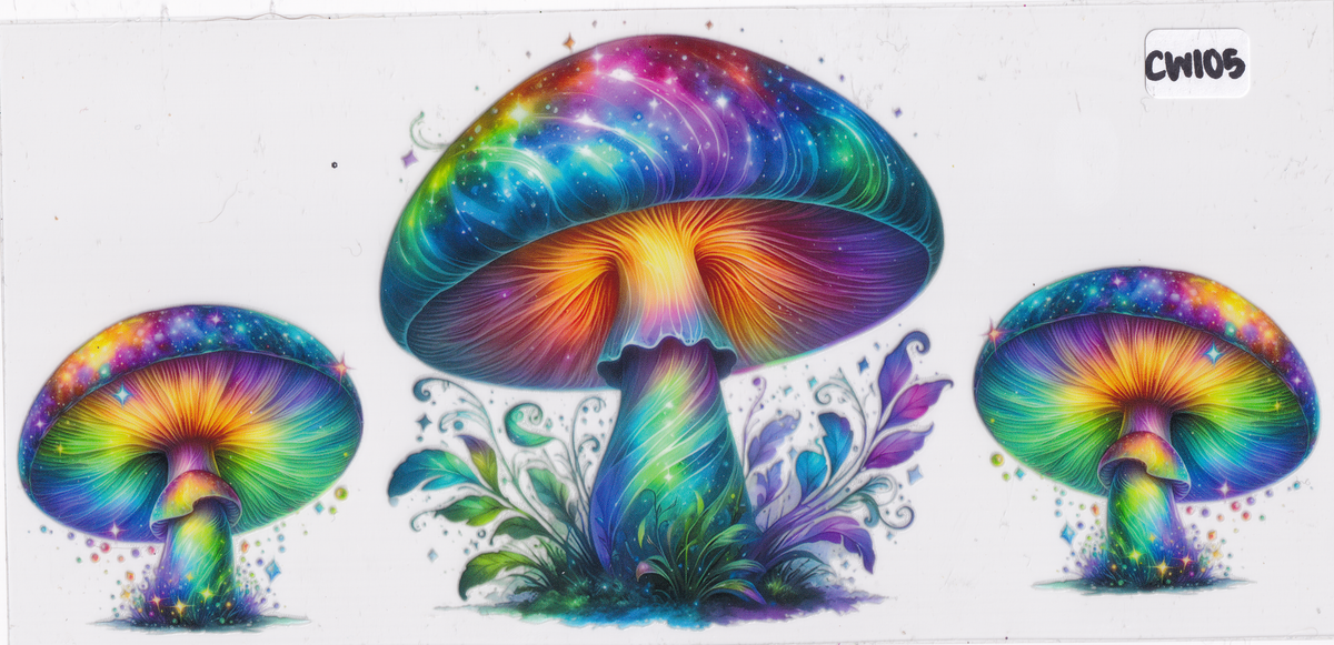 CW105 Mushroom Galaxy UVDTF Wrap