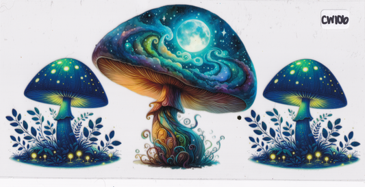 CW106 Mushroom Galaxy UVDTF Wrap