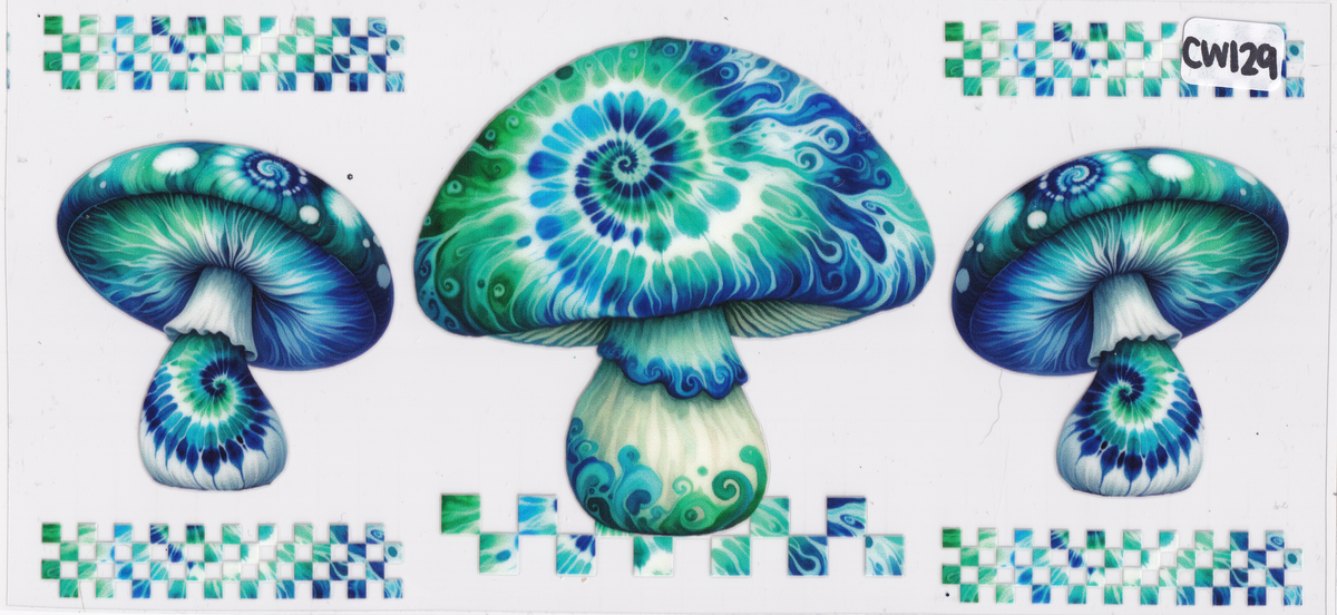 CW129 Mushrooms UVDTF Wrap