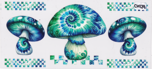 CW129 Mushrooms UVDTF Wrap