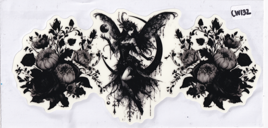 CW132 Glow In The Dark Fairy Flowers UVDTF Wrap