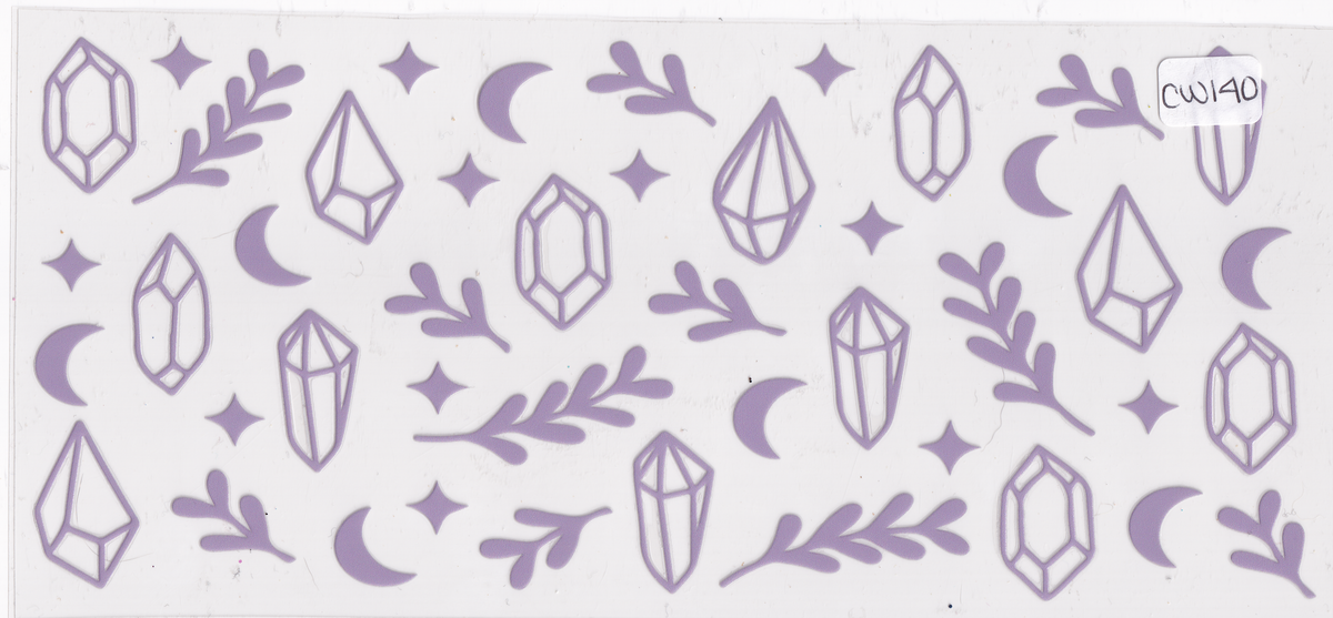 CW140 Crystals Moons UVDTF Wrap