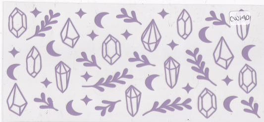 CW140 Crystals Moons UVDTF Wrap