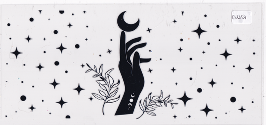 CW151 Astrology Moon Stars UVDTF Wrap