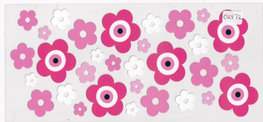 CW172 Pink Evil Eye UVDTF Wrap