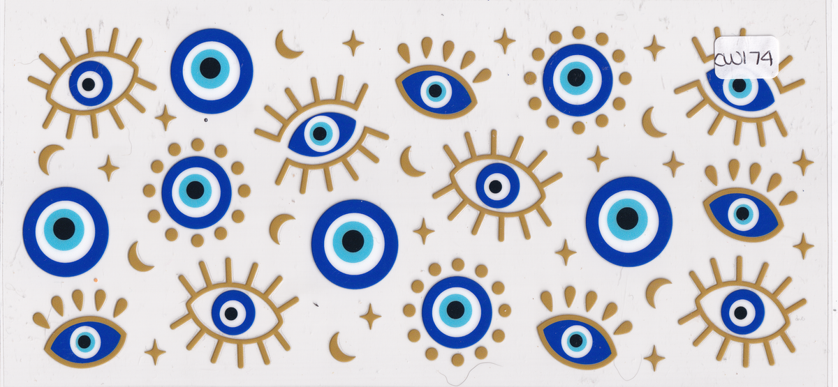 CW174 Evil Eye UVDTF Wrap