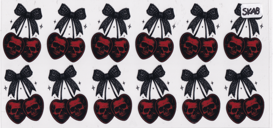 SK48 Skull Cherry UVDTF Wrap