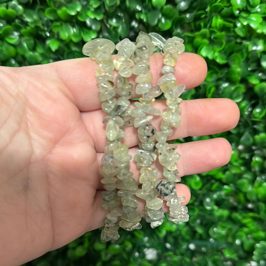 Prehnite Chip Bracelet