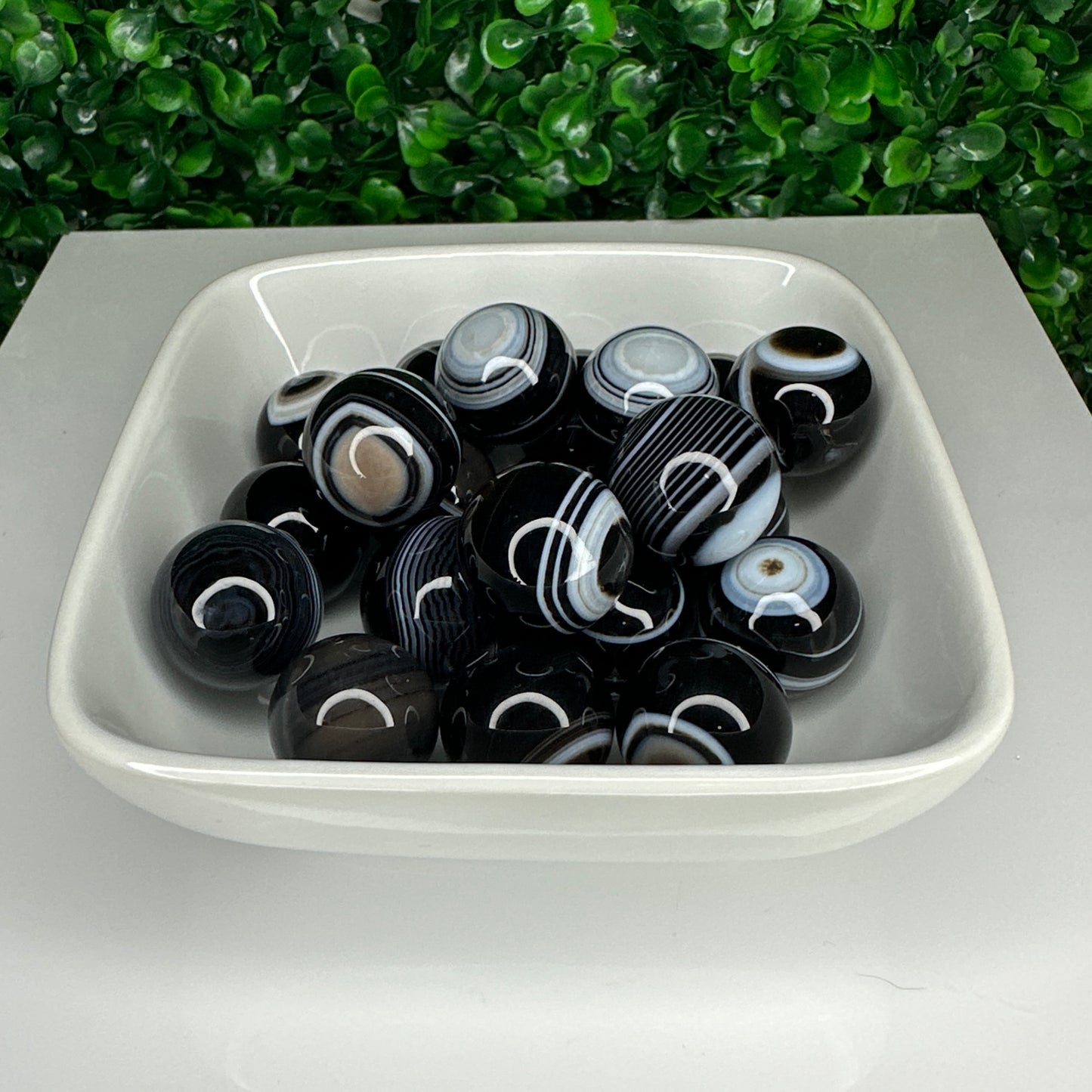 Black Agate Mini Spheres