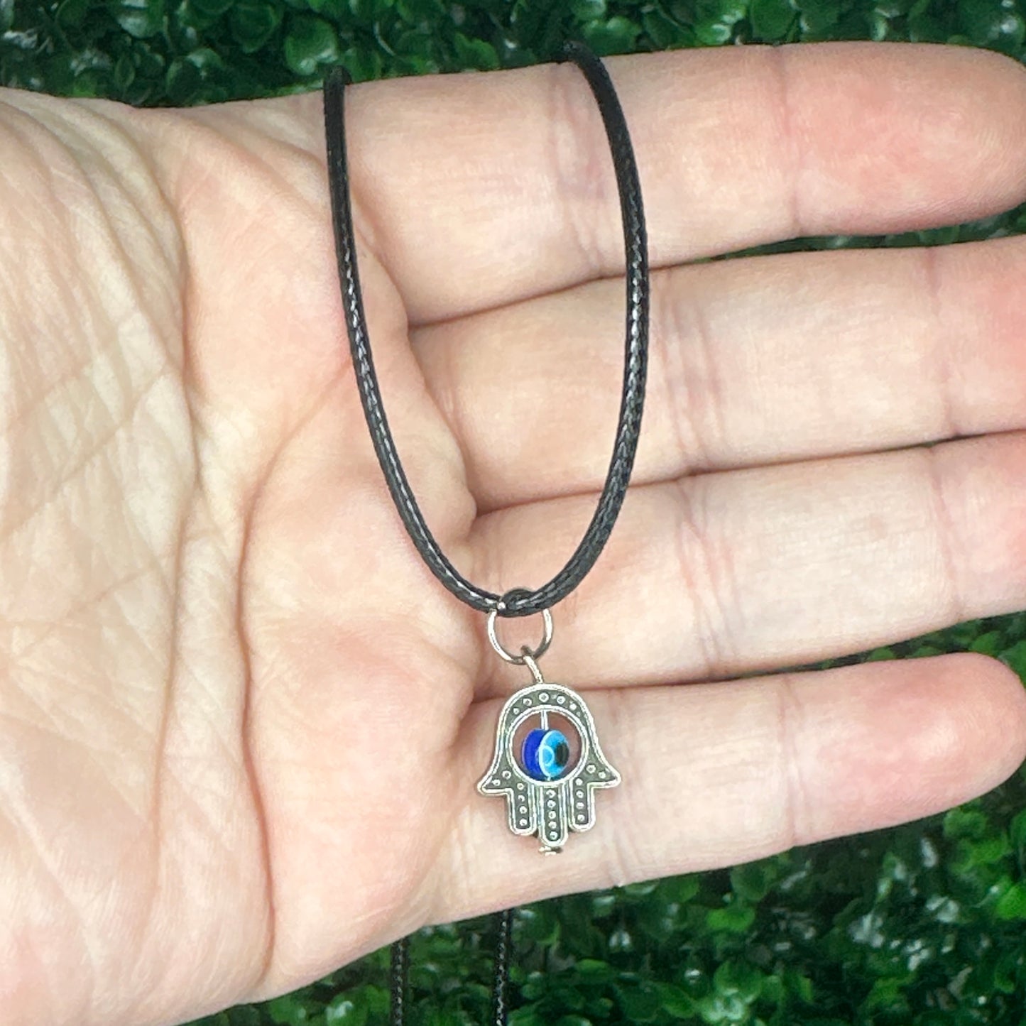 Hamsa hand necklace