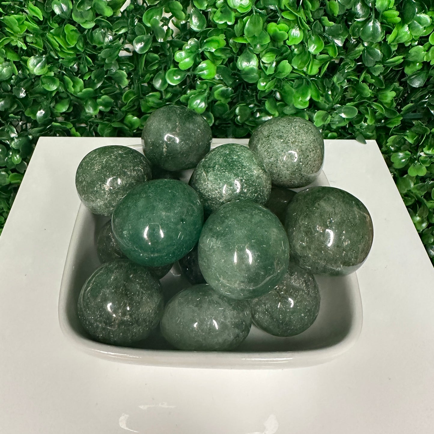 Green Large strawberry Quartz tumbles